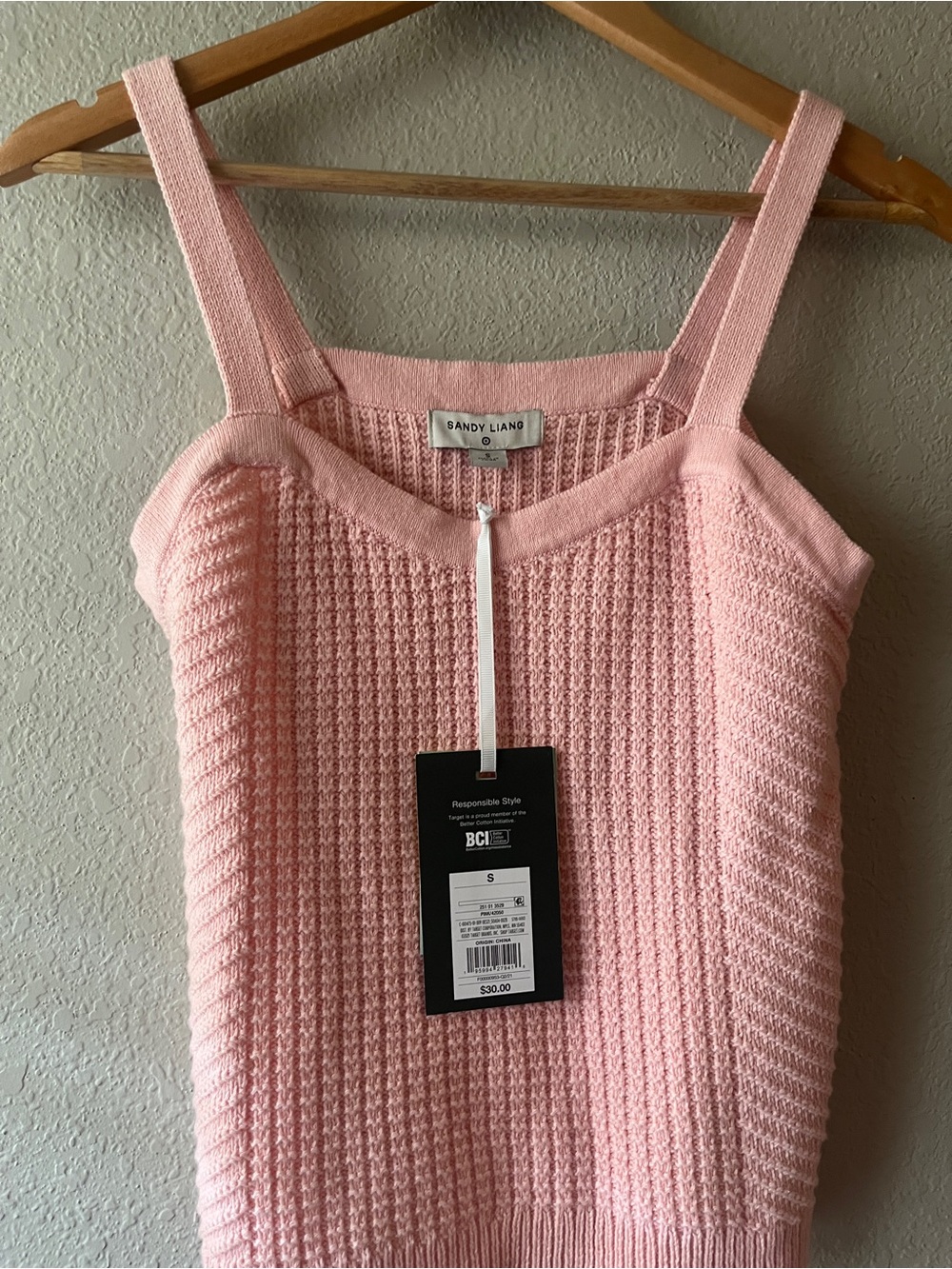 Sandy Liang for Target Knit Peach Knit Tank Top Small NWT - Picture 5 of 7